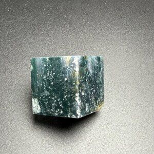 Natural Green Moss Agate Floating Cube Drusy Stone Crystal Healing 1.5" 160g